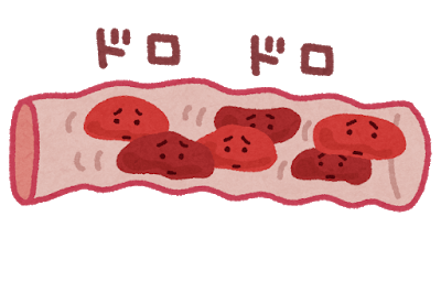 ドロドロの血液のイメージ