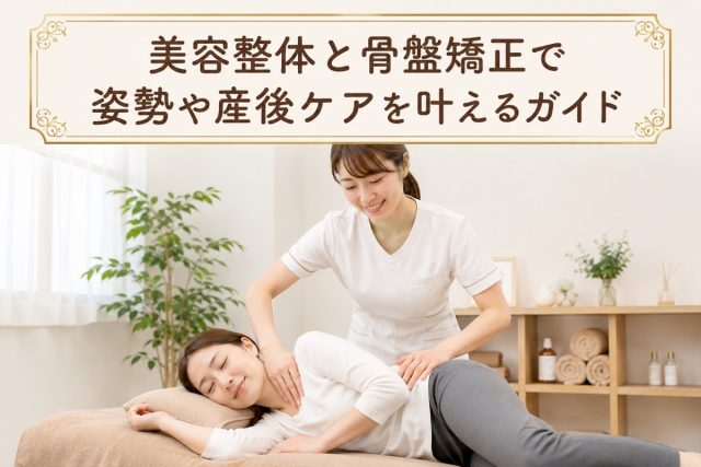 美容整体と骨盤矯正で姿勢や産後ケアを叶えるガイド